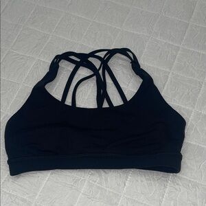 Lululemon Athletica Black Strappy Sports Bra